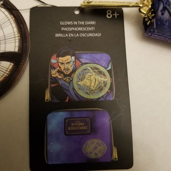 Loungefly Marvel Dr. Strange Multiverse of Madness Glow in the Dark Wallet - Picture 6 of 9